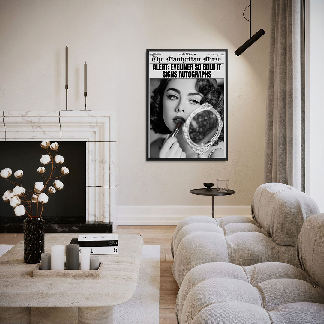 Glamoureuze blik – staand wanddecoratie kunstwerk