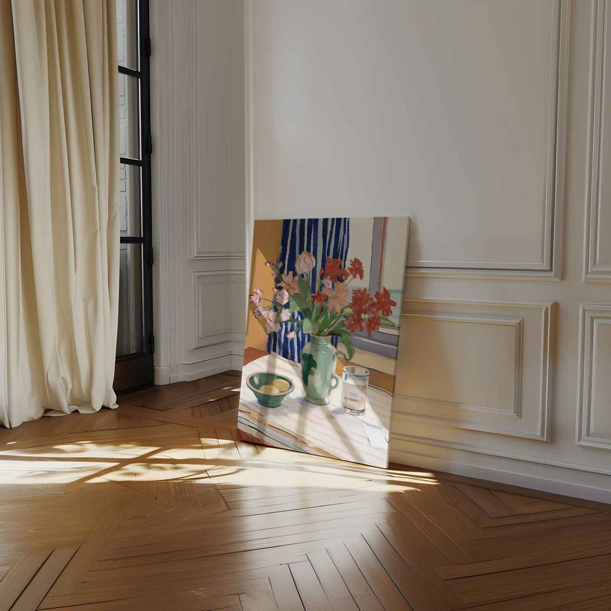 Tijdloze Bloemsymfonie – portret kunstwerk als wanddecoratie, afbeelding 14