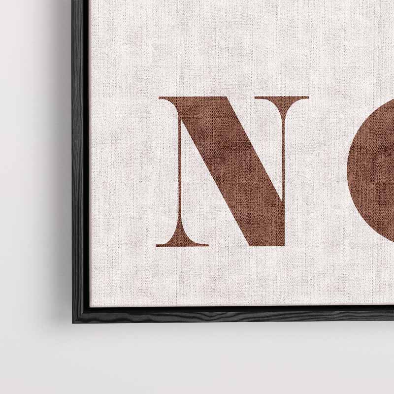 Oh No Poster – modern portret kunstwerk van WallArtistic