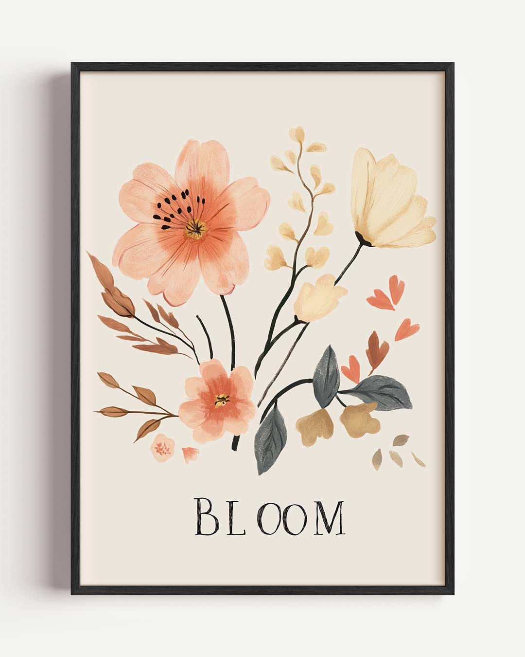 Bloemenpracht – kids portret poster als wanddecoratie