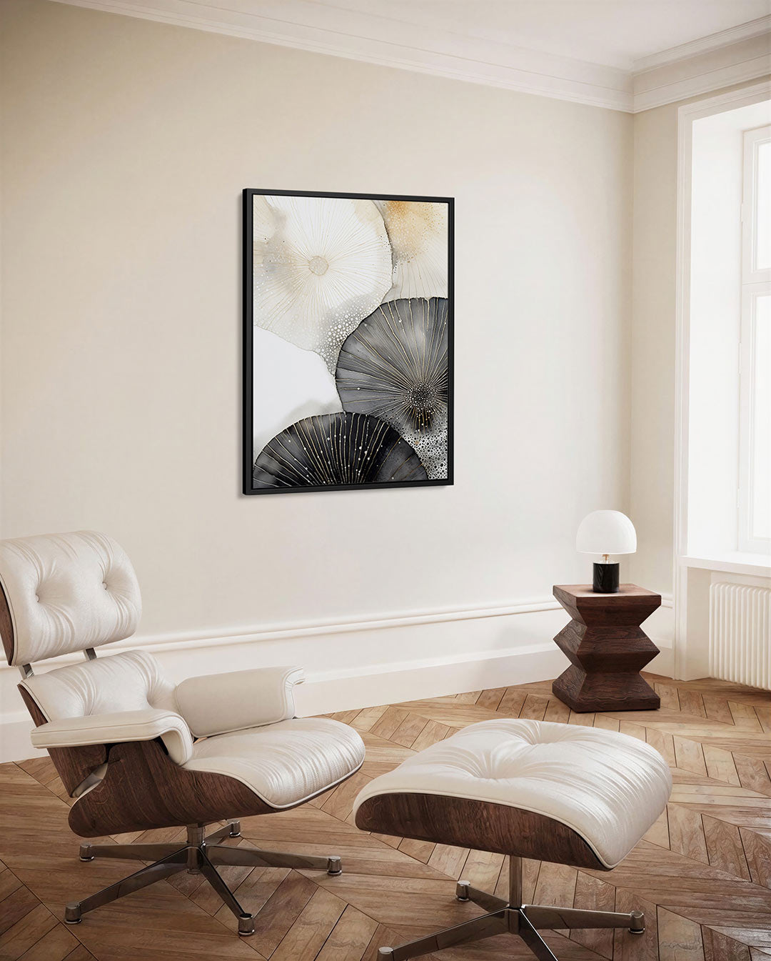 Organische vormen – staand wanddecoratie kunstwerk