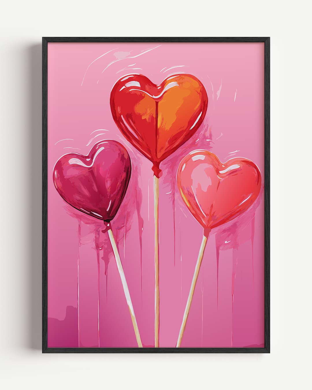 Liefdevolle Lollies – zomer portret poster als wanddecoratie