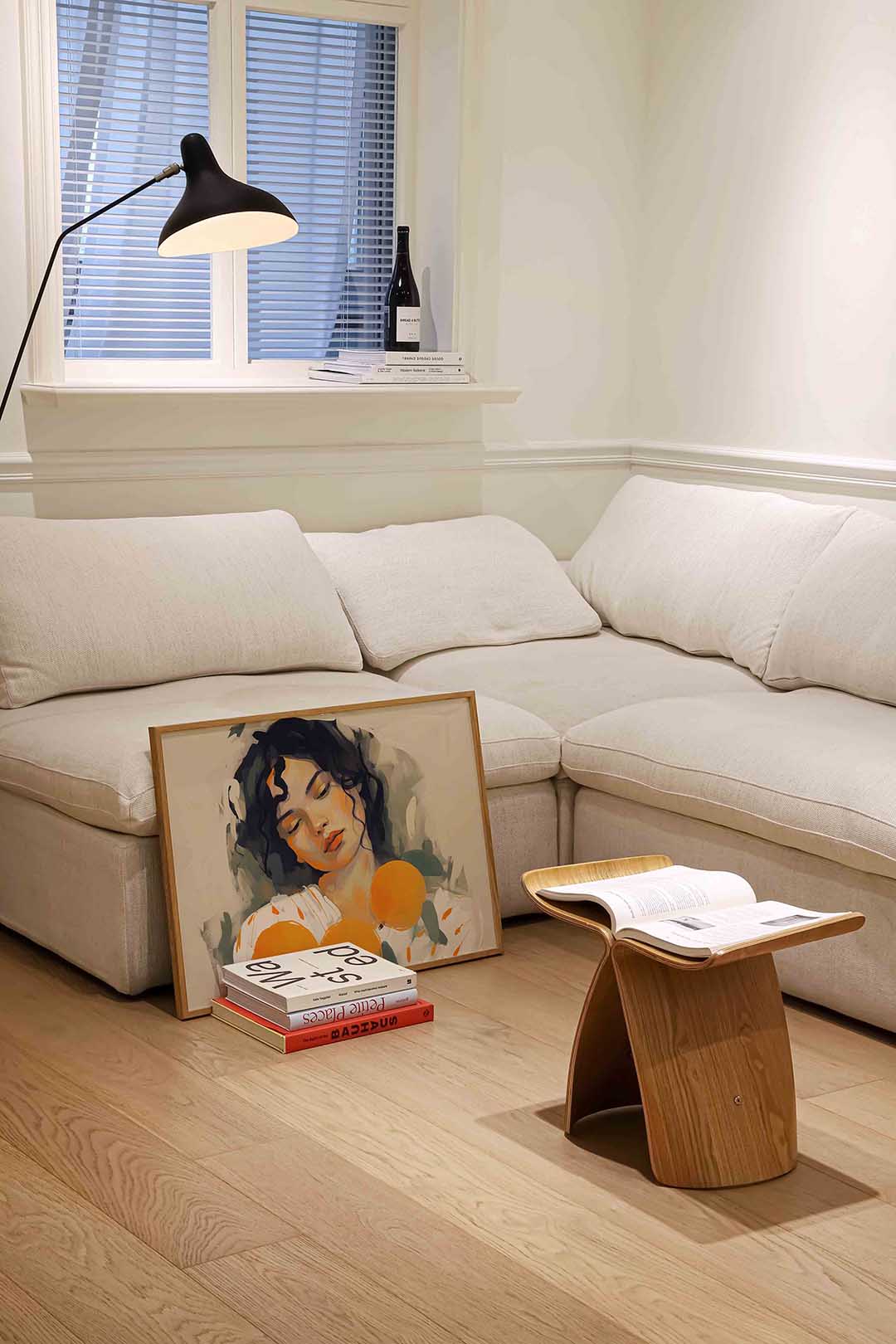 Vrouw met sinaasappels – vrouwelijke portretkunst als landscape poster