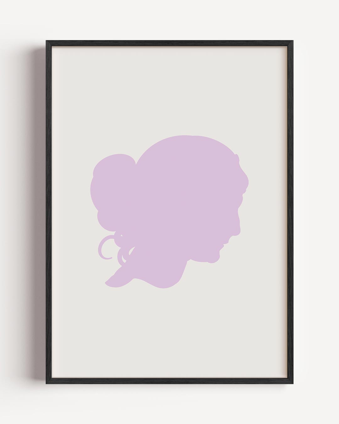 Dromerige Silhouet – mindfulness portret poster als wanddecoratie