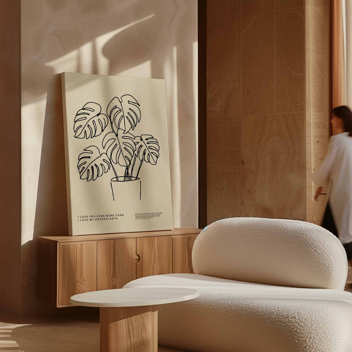 Liefde voor Kamerplanten Poster – canvas wanddecoratie in portret formaat