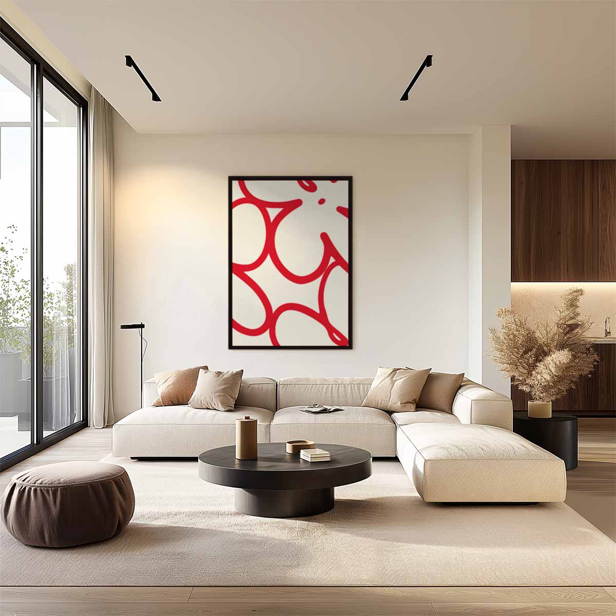 Dansende Lijnen – staand kunstwerk voor modern interieur