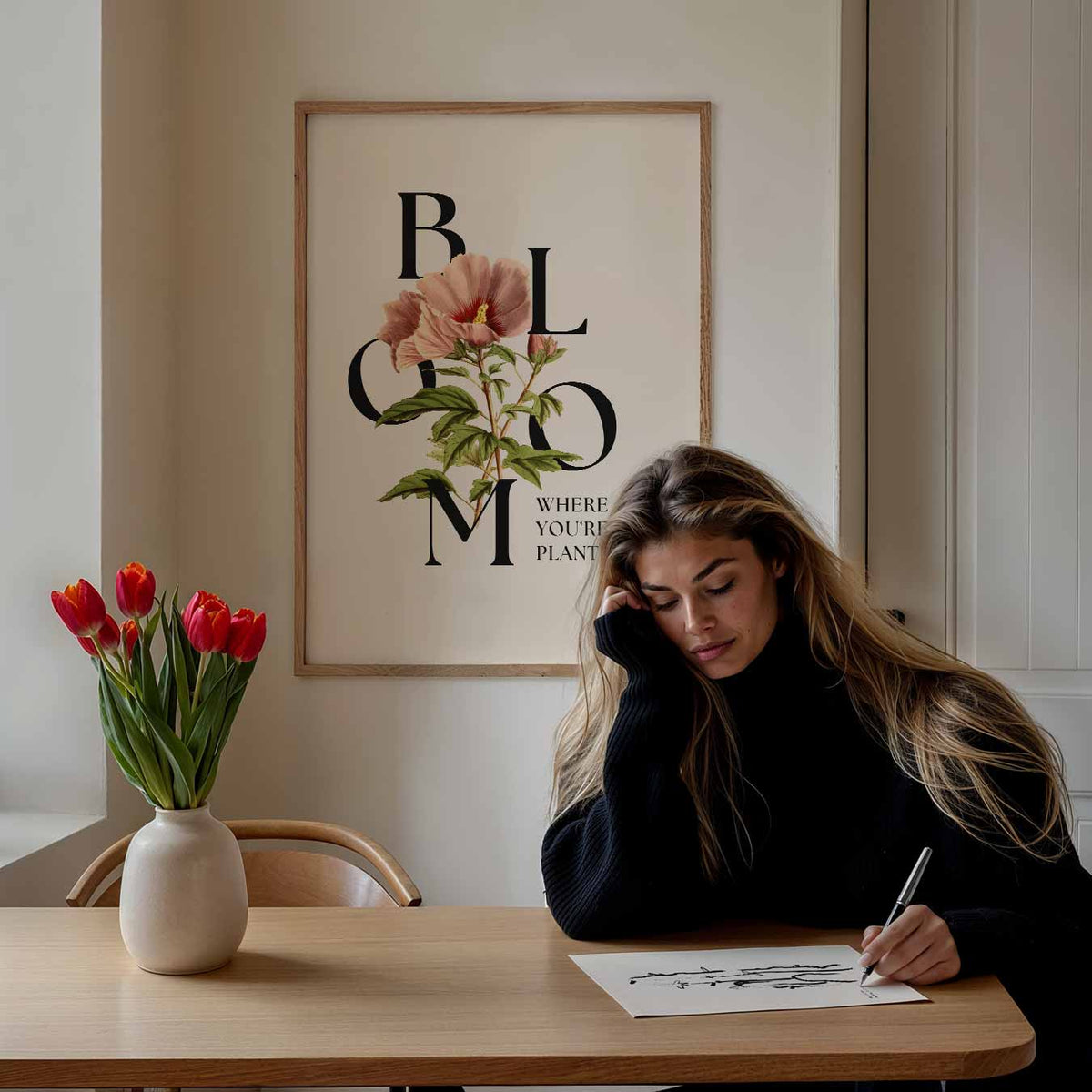 Bloemen Inspiratie – Popart poster als moderne urban wanddecoratie