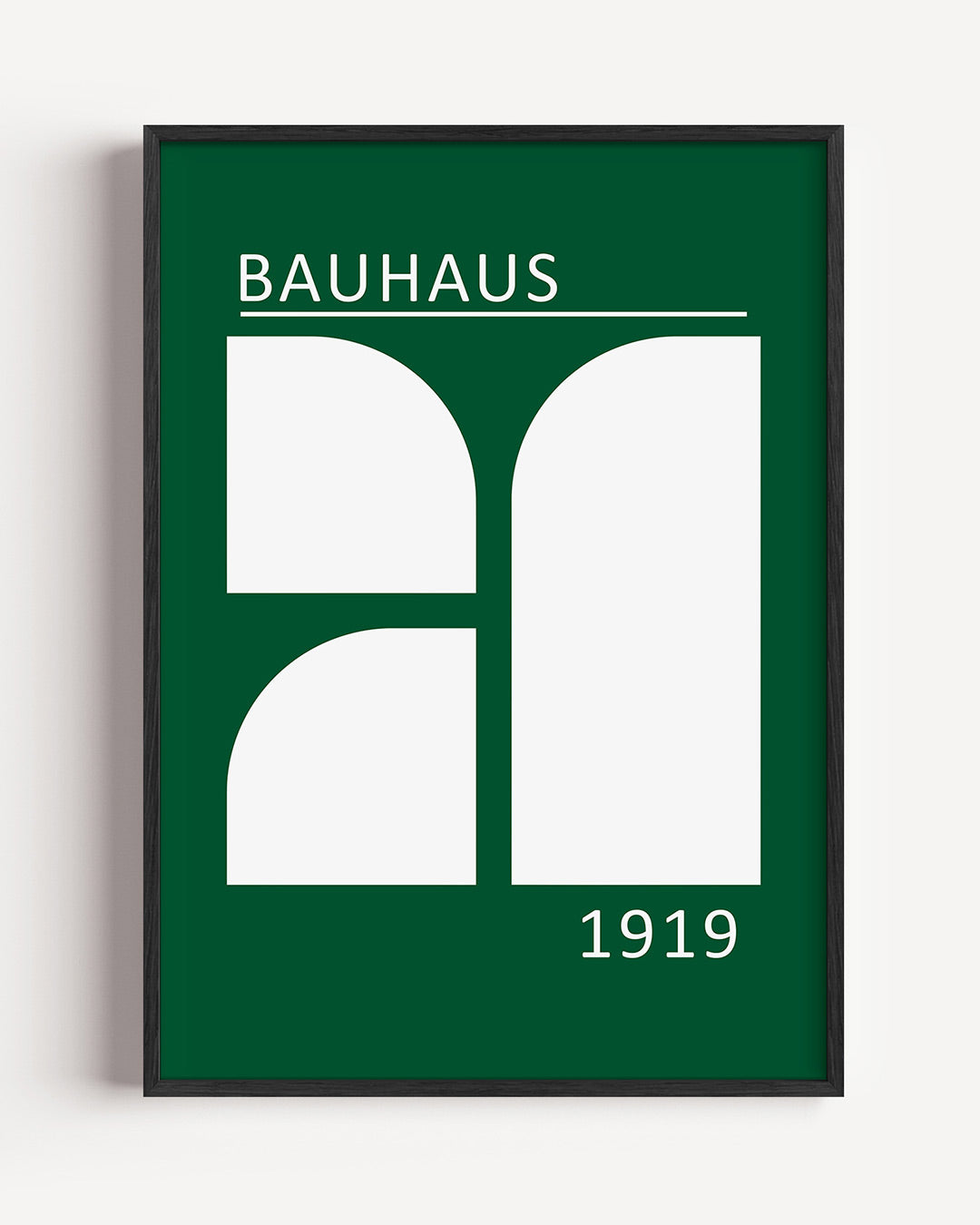 Vorm en balans – staande Bauhaus poster als wanddecoratie