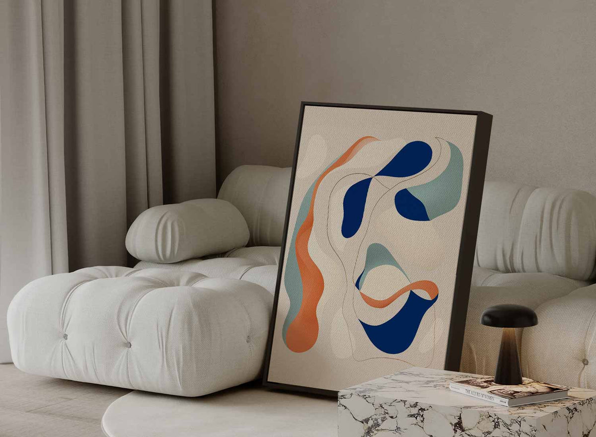 Kleurrijke Golven van Abstractie – portret kunstwerk als wanddecoratie, afbeelding 13