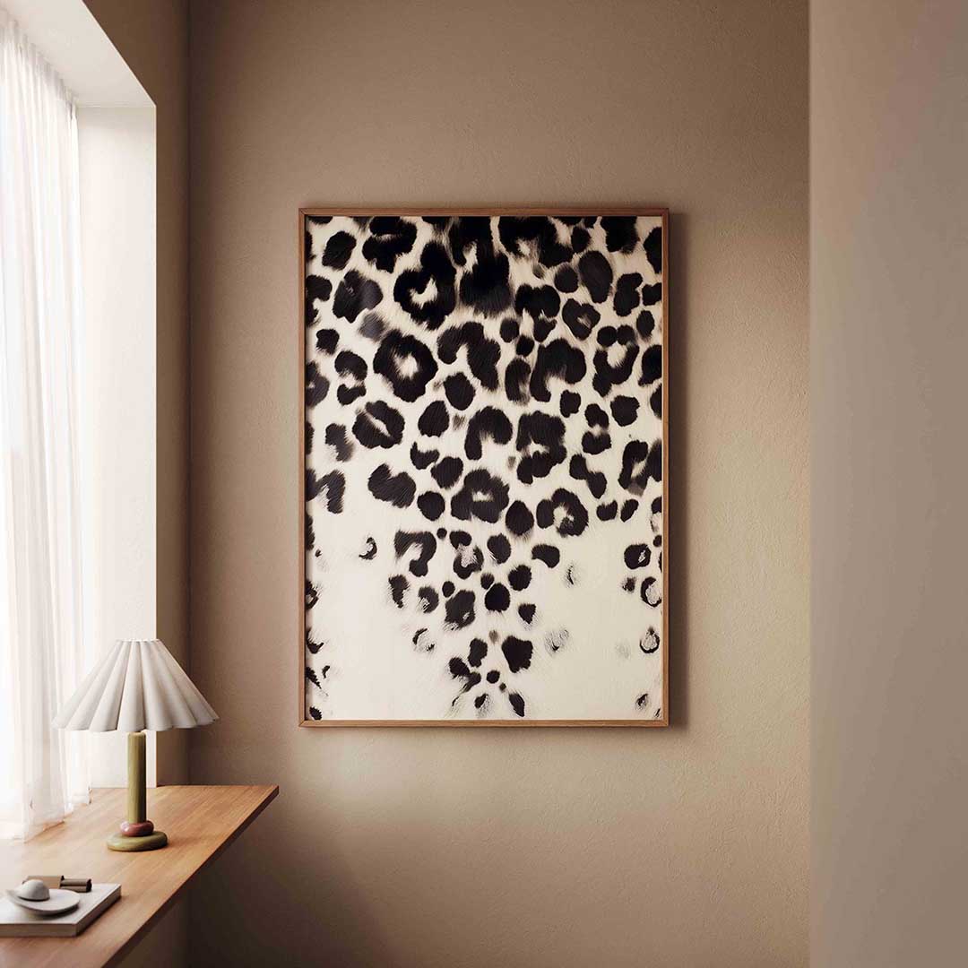 Luipaardpatroon – staande safari wanddecoratie van WallArtistic