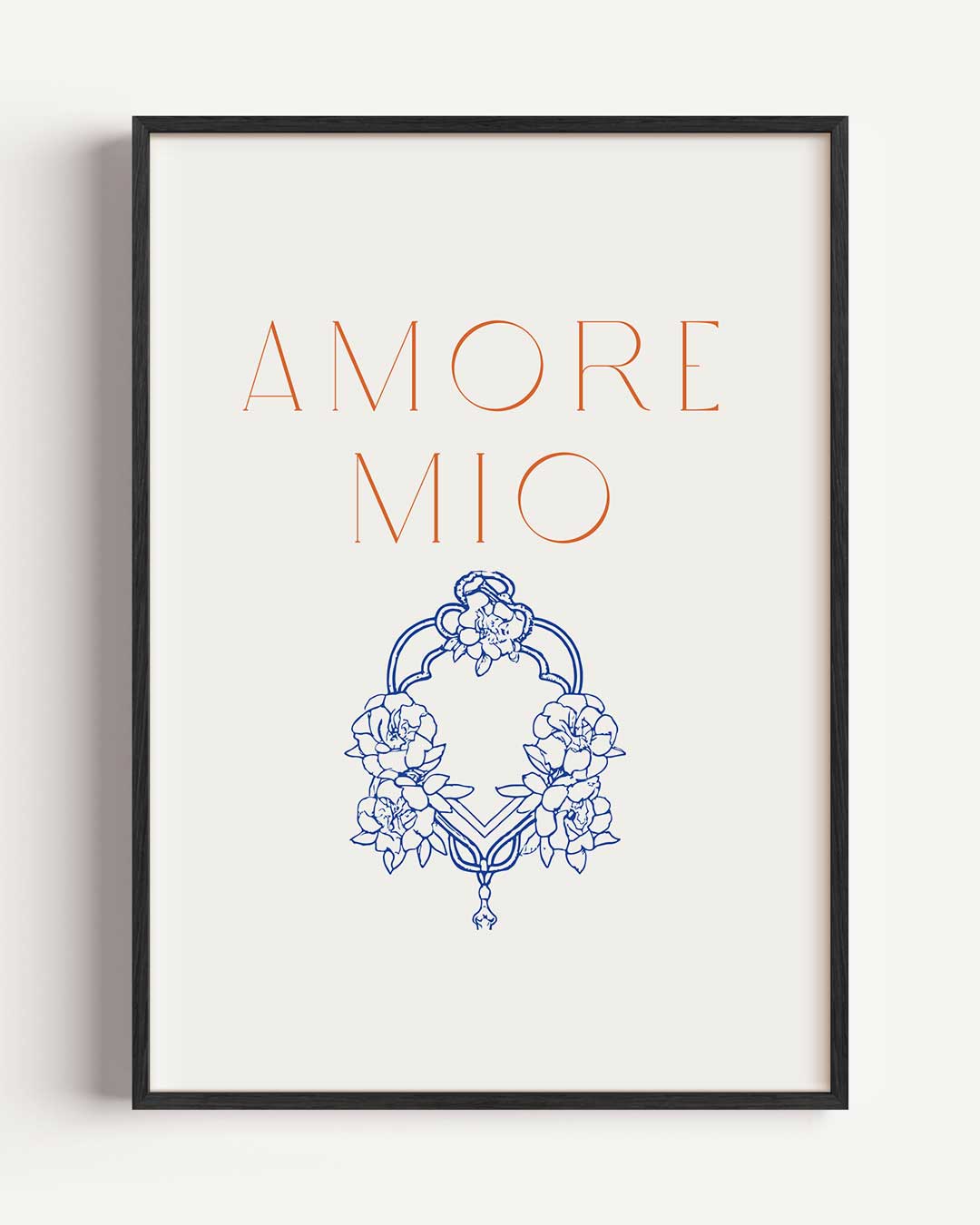 Romantische Bloemen – La Dolce Vita portret poster als wanddecoratie