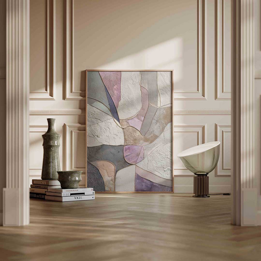 Abstracte vormen – staande abstracte wanddecoratie van WallArtistic