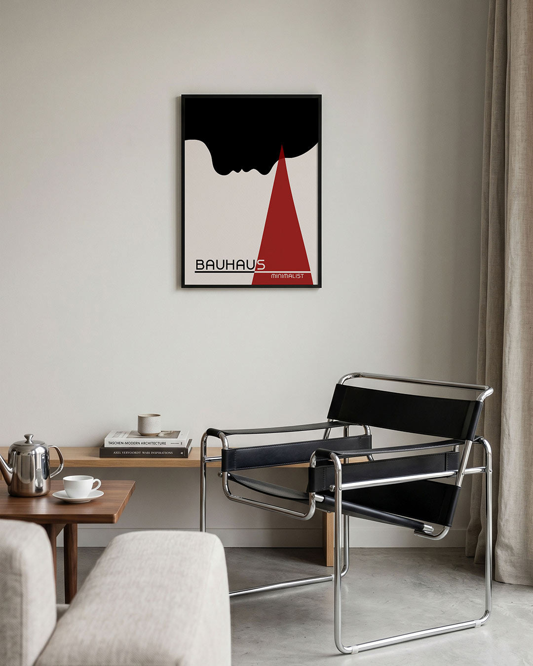 Vorm en kleur – geometrische Bauhaus poster in staand formaat