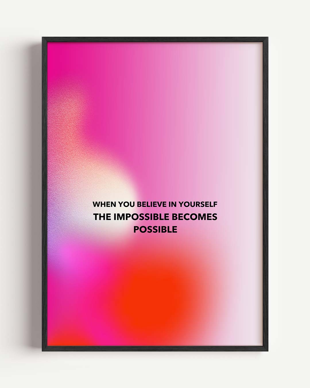 Believe in Yourself – mindful portret poster als wanddecoratie