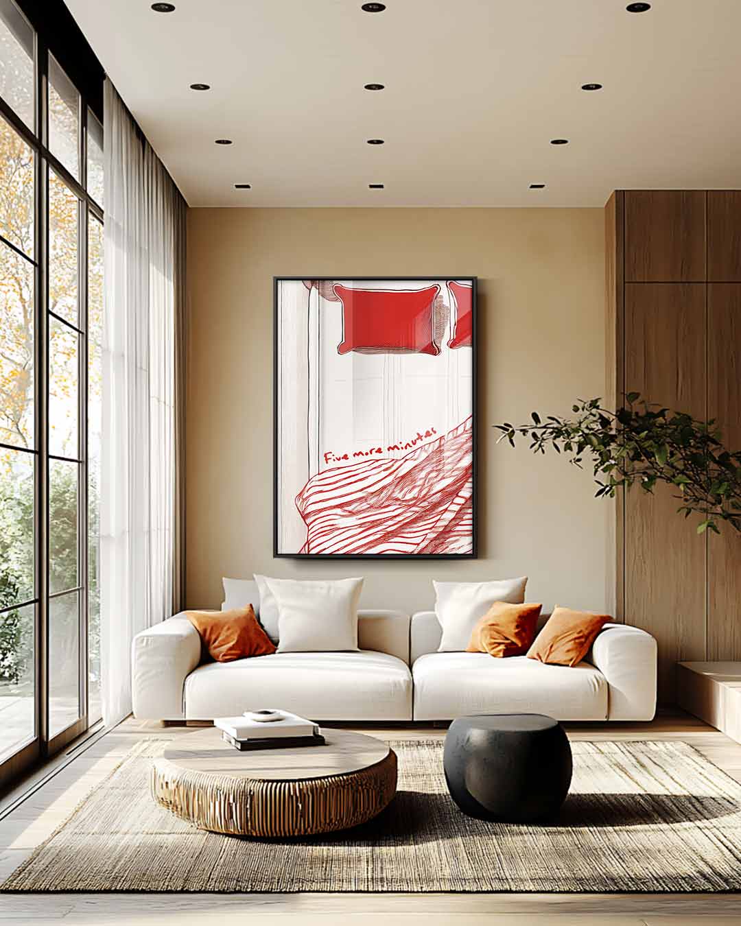 Vijf Minuten Meer – staande wandkunst voor woonkamer of interieur