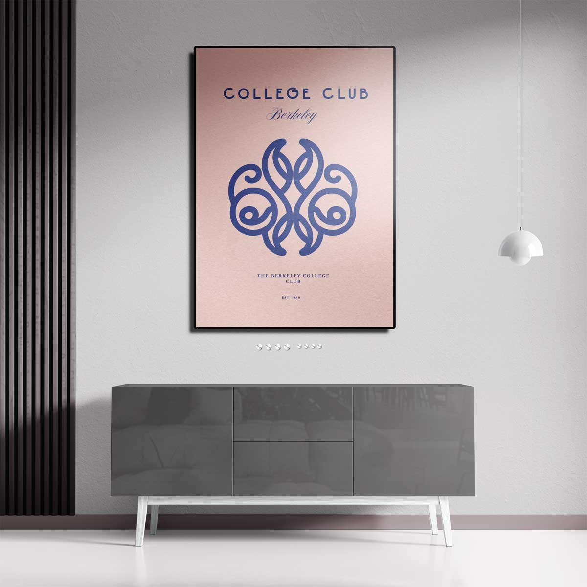 Elegant College Club Ontwerp – canvas kunstwerk als wanddecoratie