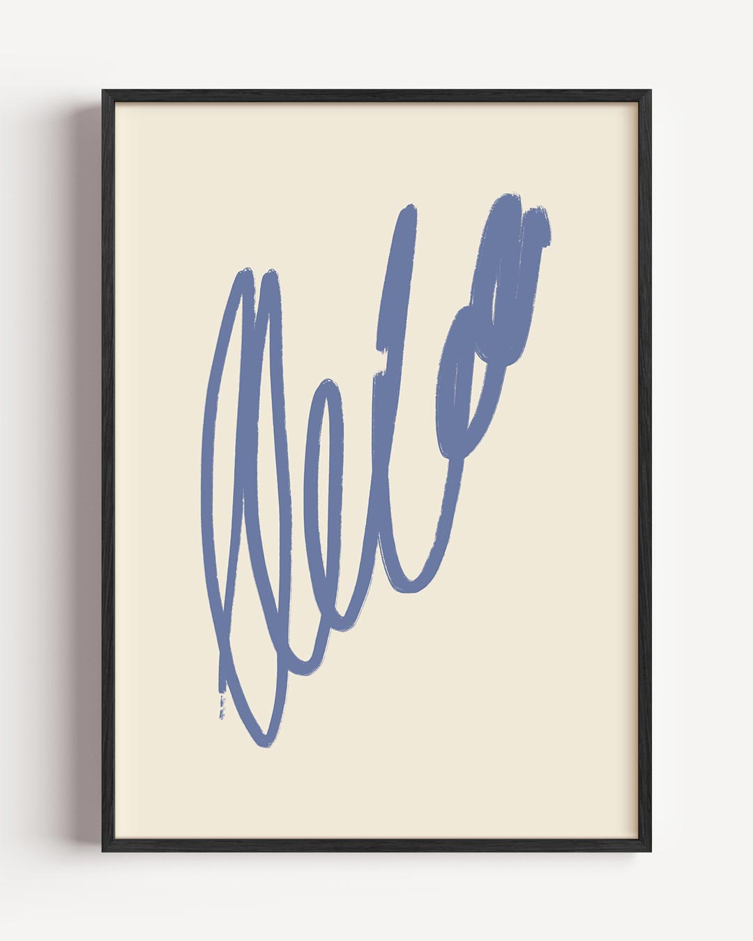Modern Minimalistische – kleurrijke abstracte portret poster als wanddecoratie
