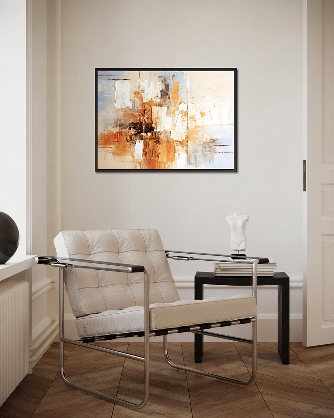Kleurencompositie – Liggende wanddecoratie – kunstwerk op canvas, dibond of plexiglas