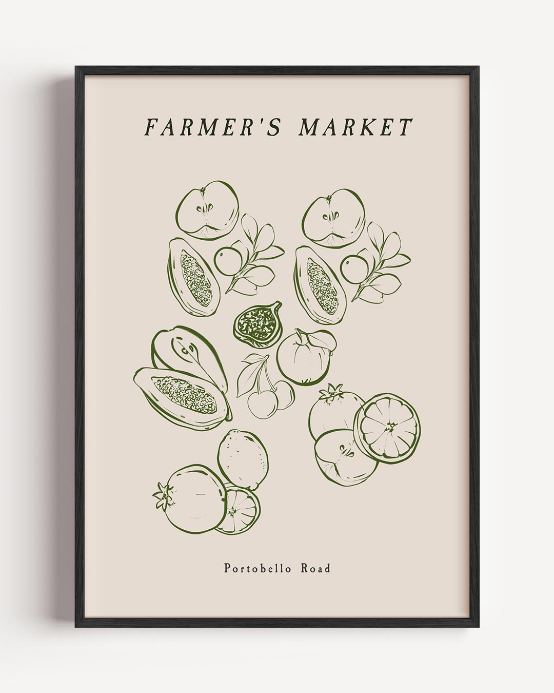 Farmer's Market – keuken portret poster als wanddecoratie