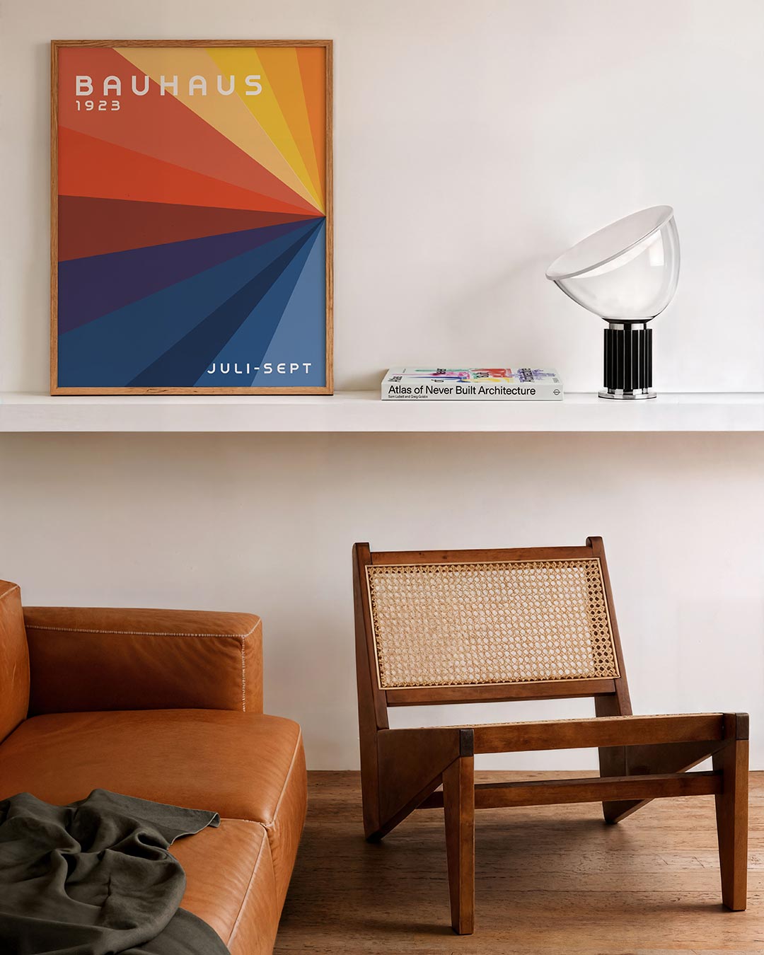 Vorm en kleur – staande Bauhaus poster voor aan de muur