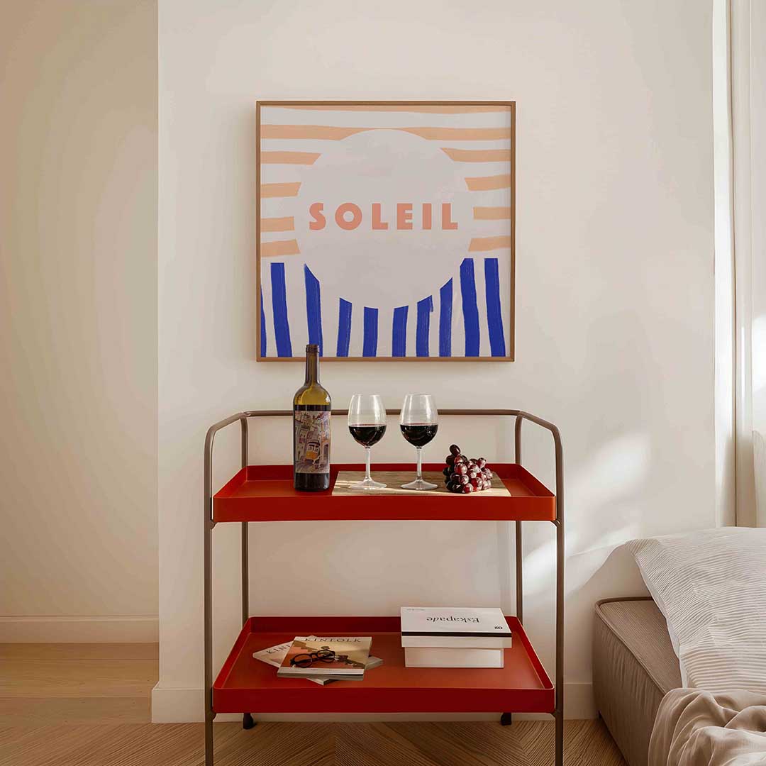 Soleil – vierkante keuken wanddecoratie van WallArtistic