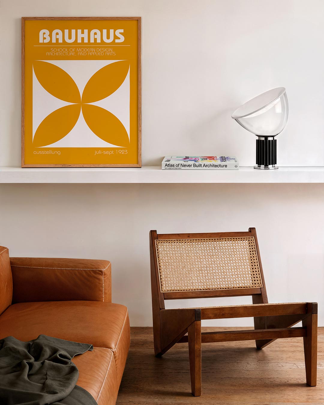 Vorm en balans – staande Bauhaus poster voor aan de muur