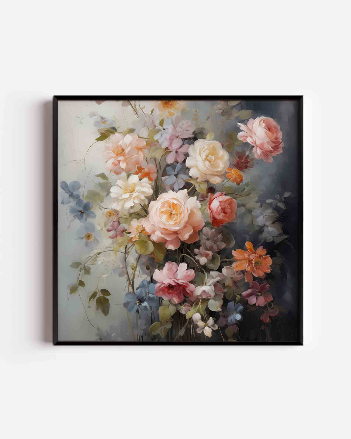 Bloemenpracht – kleurrijke illustratie poster als wanddecoratie