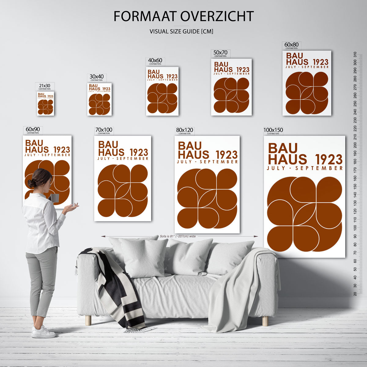 Vorm en kleur – Bauhaus poster als moderne geometrische wanddecoratie