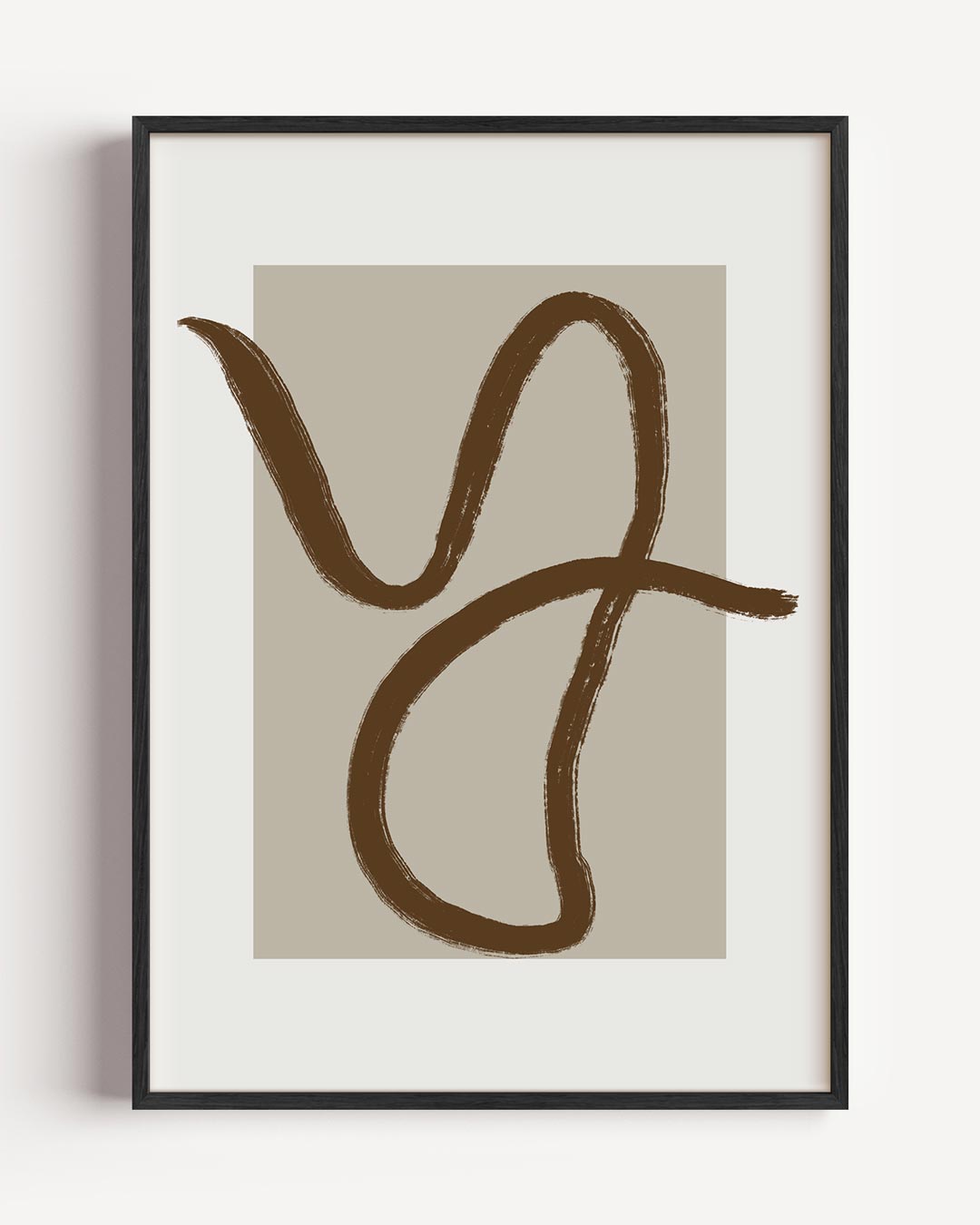 Abstracte Elegantie – abstracte portret poster als wanddecoratie