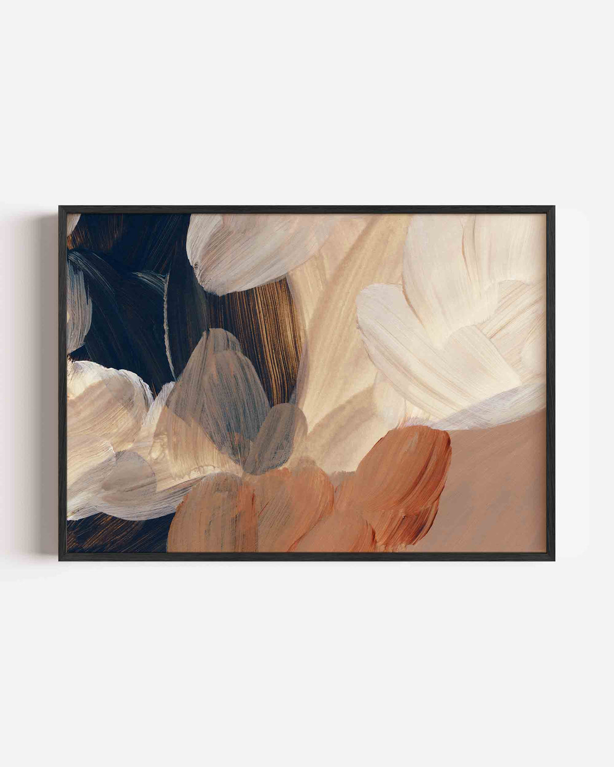 Abstracte penseelstreken – schilderkunst landscape poster als wanddecoratie