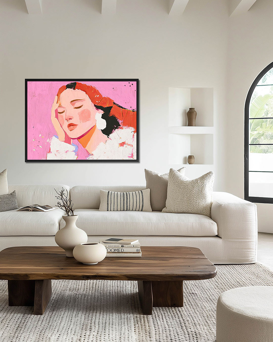 Dromerige portret – wanddecoratie in interieur
