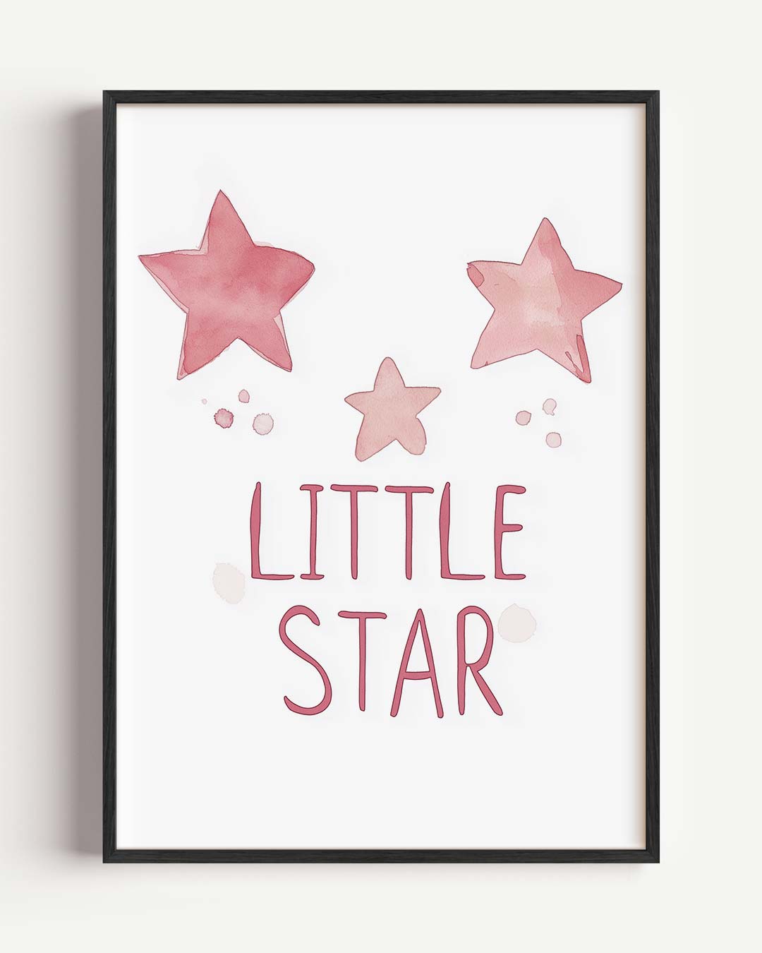 Little Star Dromerige – kids portret poster als wanddecoratie