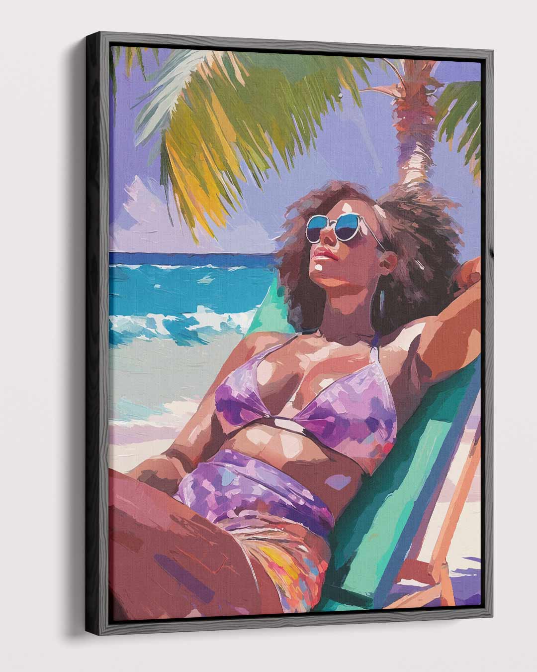 Zomerse Strandvibes – dibond kunstwerk als wanddecoratie