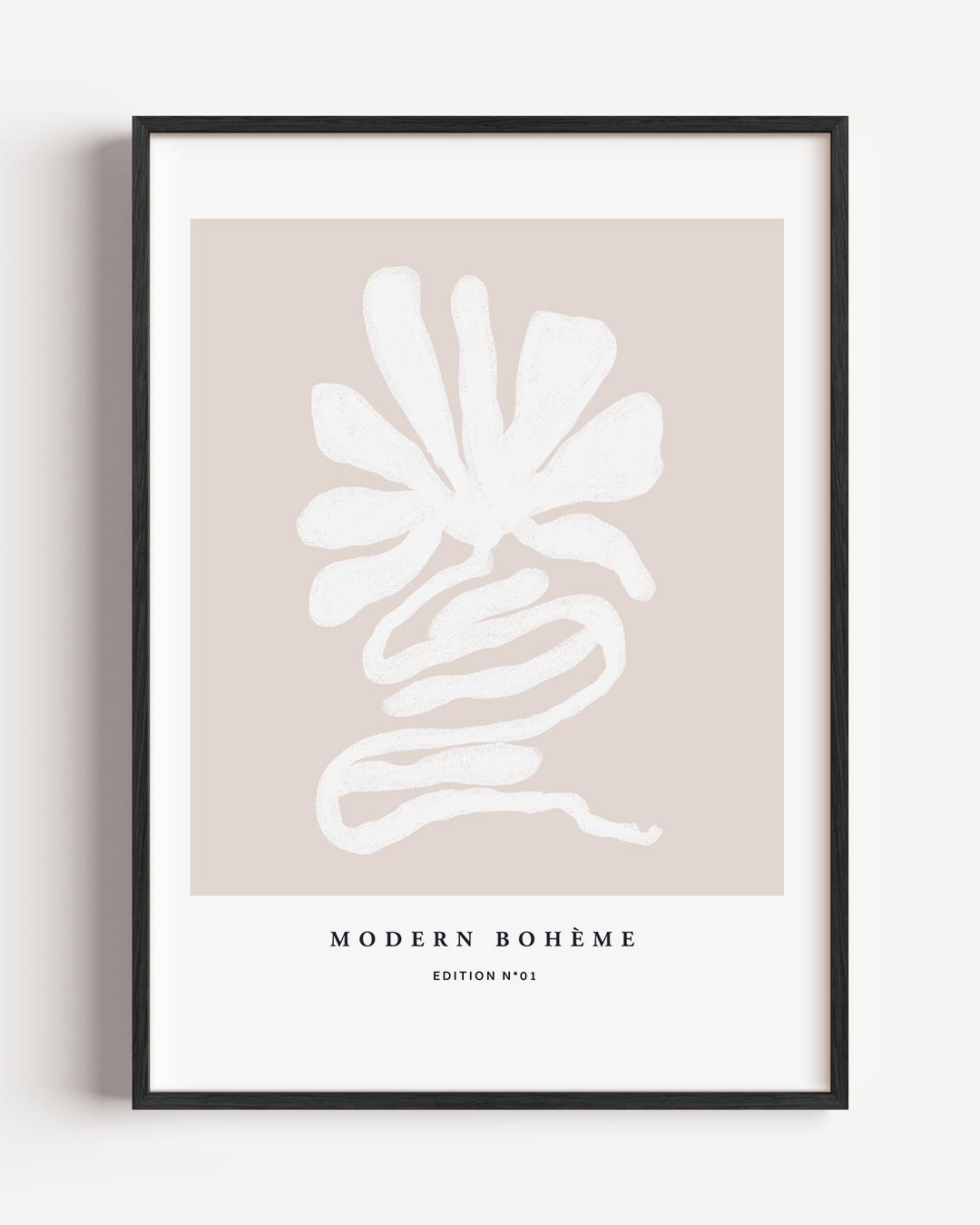 Moderne Boho Bloem – boheme portret poster als wanddecoratie