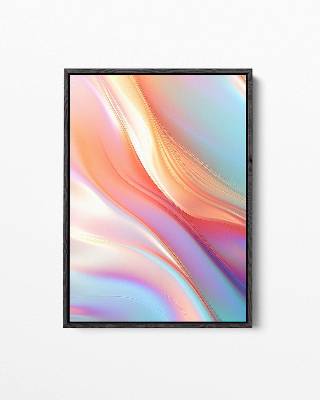 Vloeiende kleuren golf – staand wanddecoratie kunstwerk