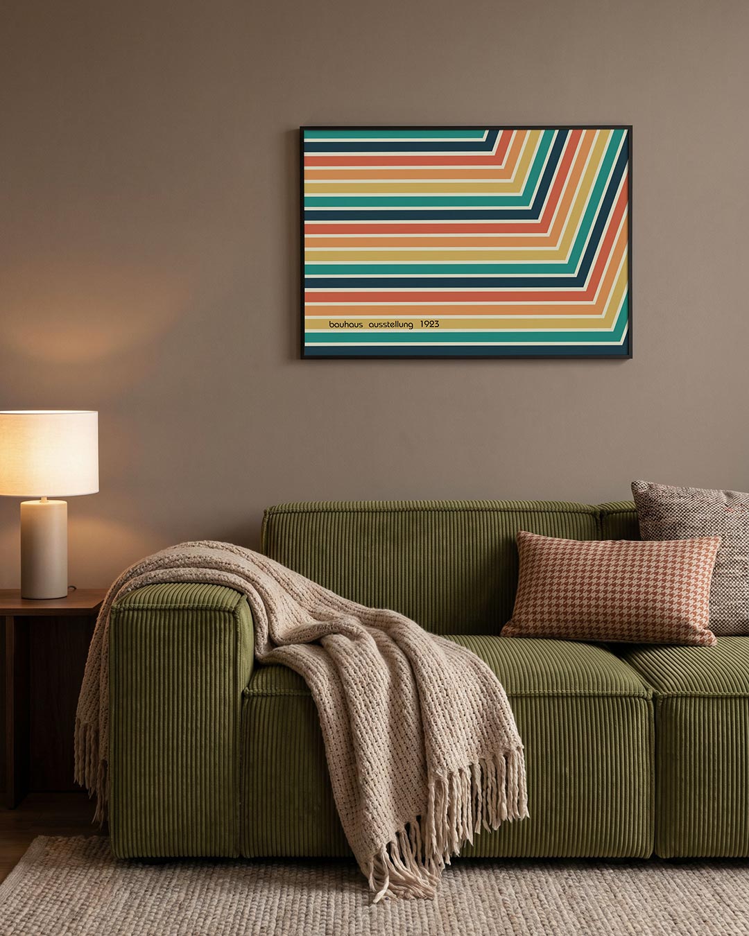 Abstracte – geometrische Bauhaus poster in liggend formaat