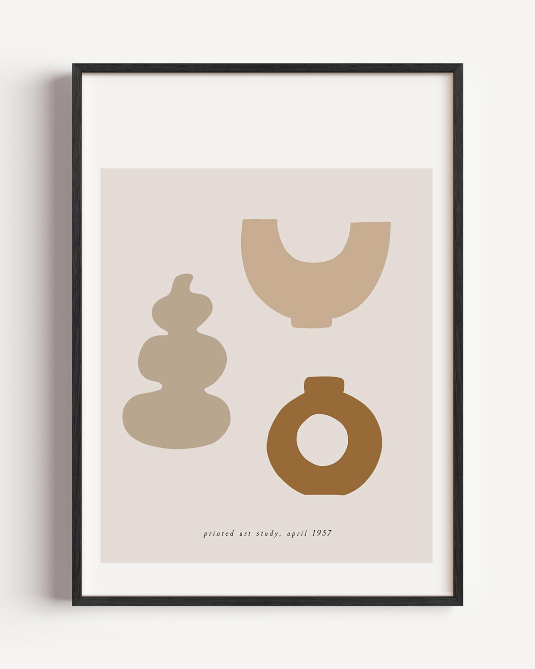 Minimalistische Vormen – moderne portret poster als wanddecoratie