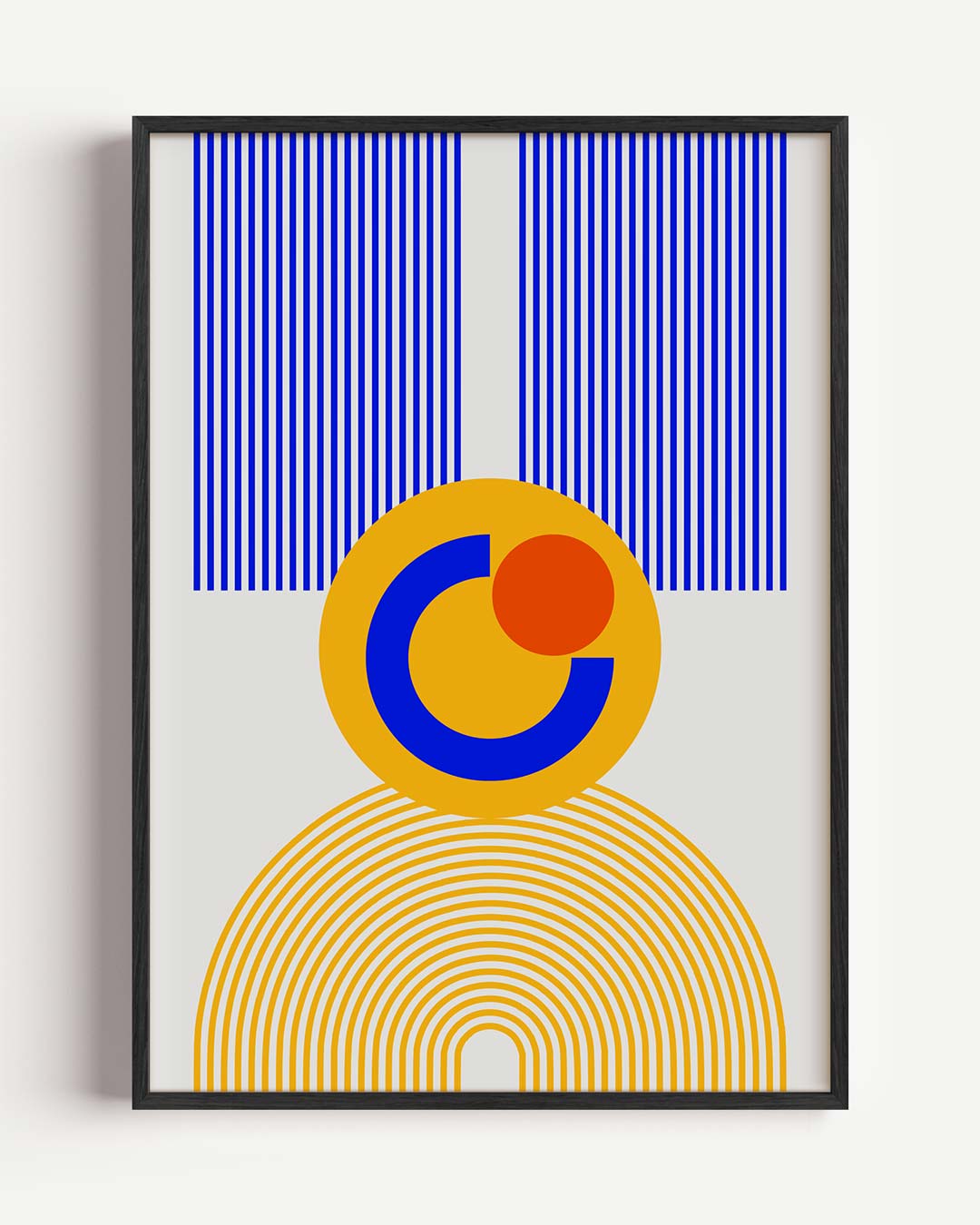 Vrolijke Geometrische Kunstposter – dieren portret poster als wanddecoratie