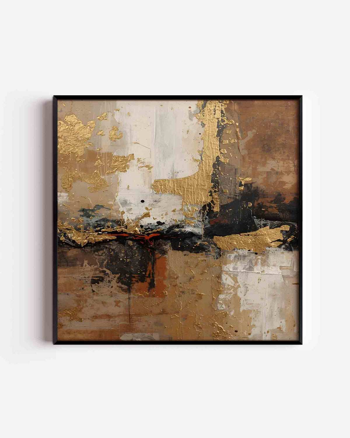 Gelaagde abstracte textuur – abstracte textuur vierkante poster als wanddecoratie