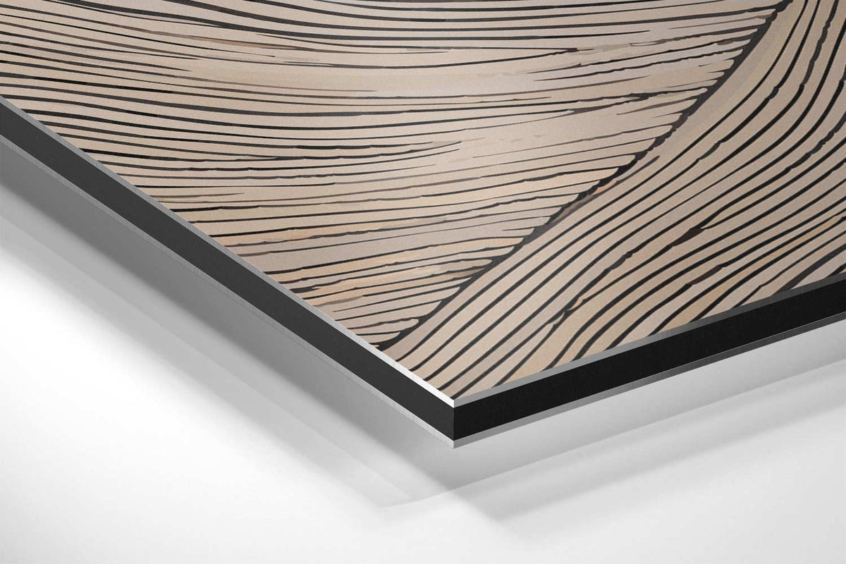 Zachte Lijnen Landschap – canvas kunstwerk als wanddecoratie