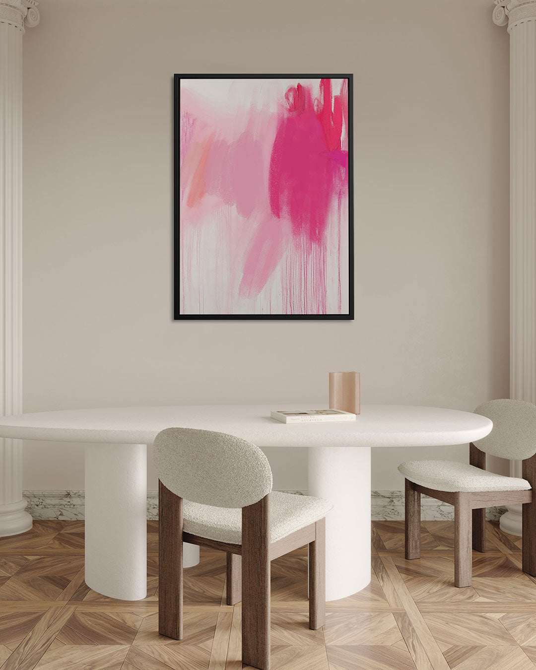 Vloeiende kleurencompositie – staand wanddecoratie kunstwerk
