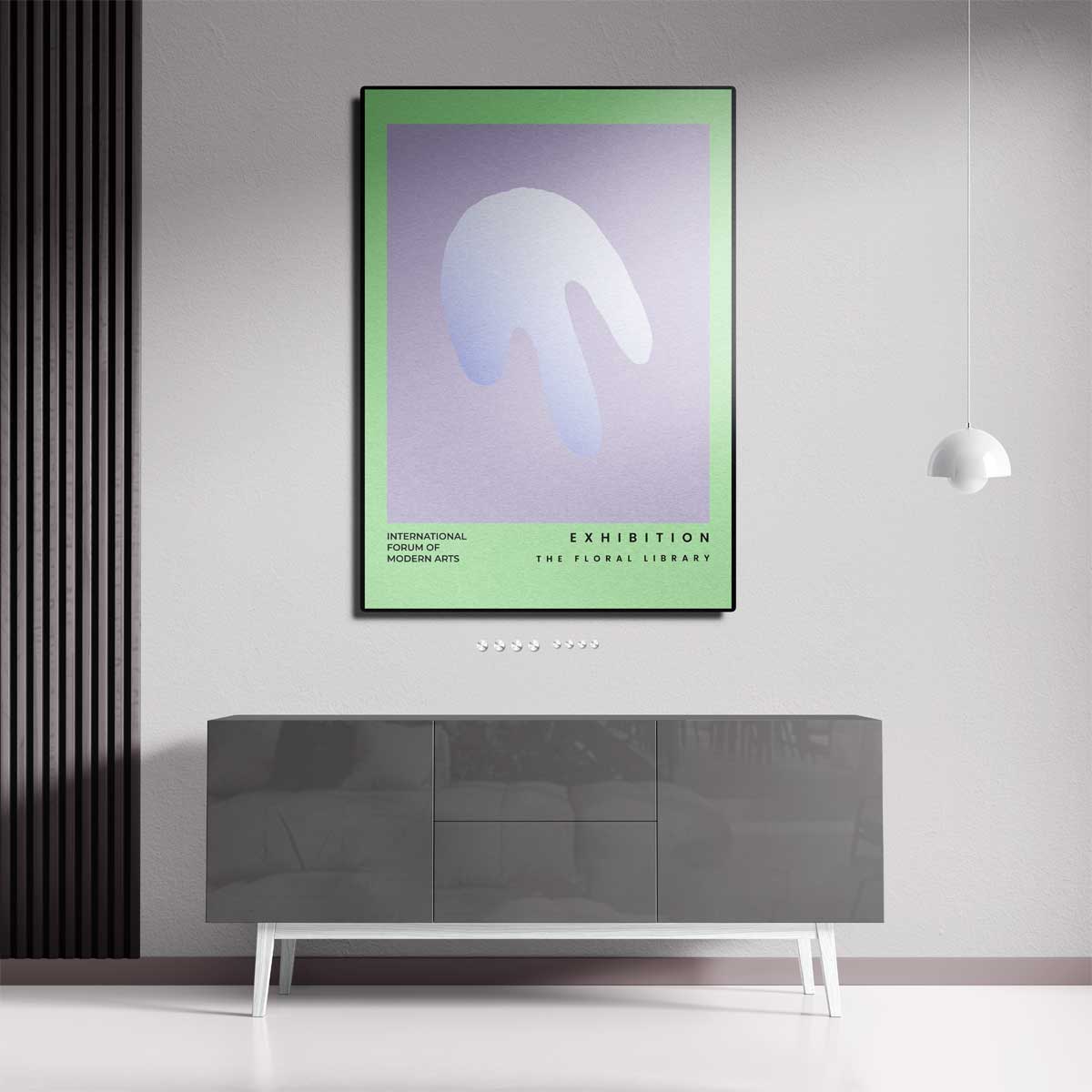 Abstracte Bloemimpressie – portret wandkunst van WallArtistic