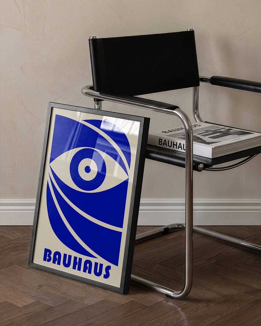 Vorm en kleur – staande Bauhaus poster voor aan de muur