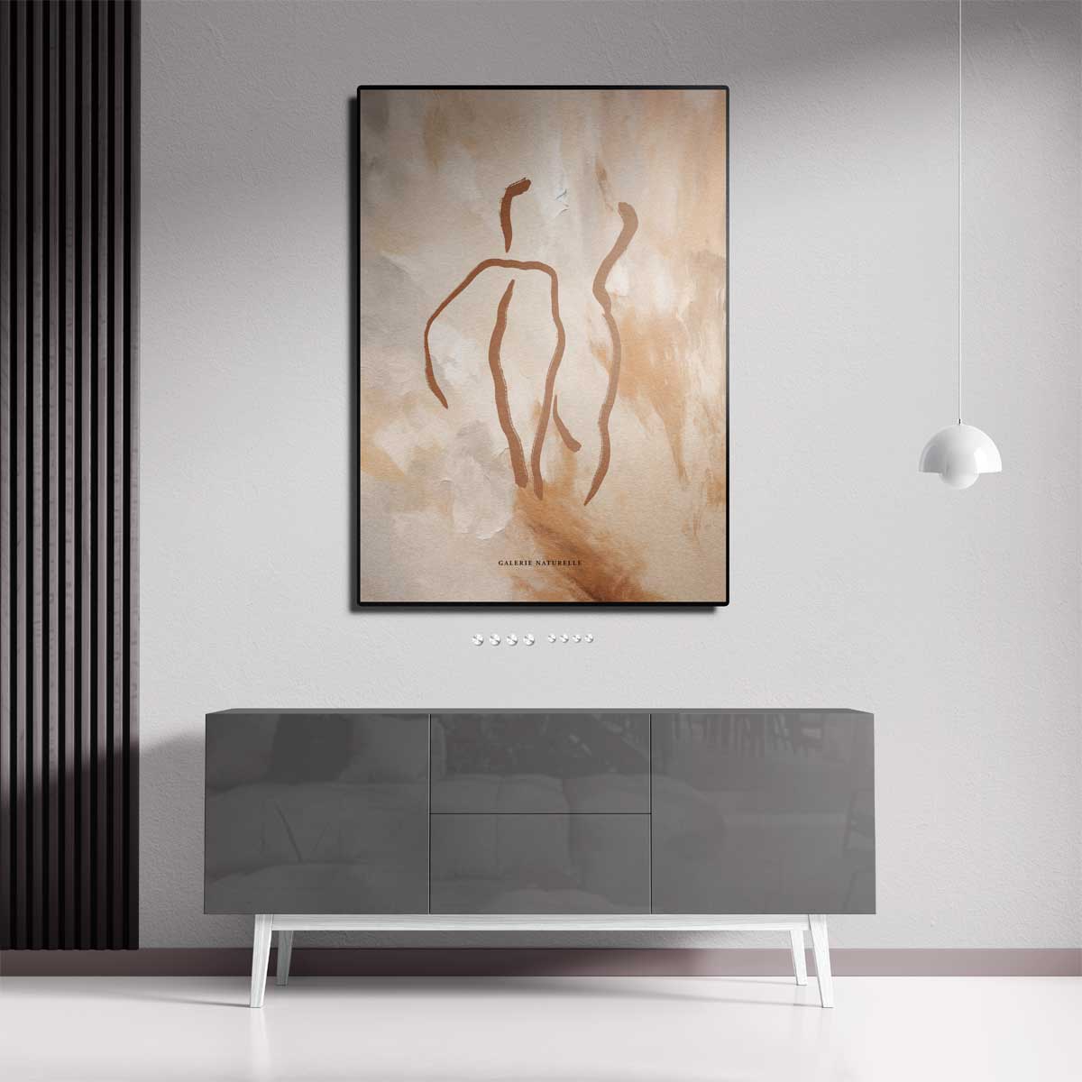 Dansende Schaduwen – dibond kunstwerk als wanddecoratie