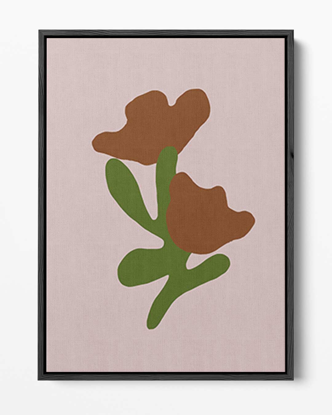 Bloemen in Abstracte Vormen – portret kunstwerk als wanddecoratie