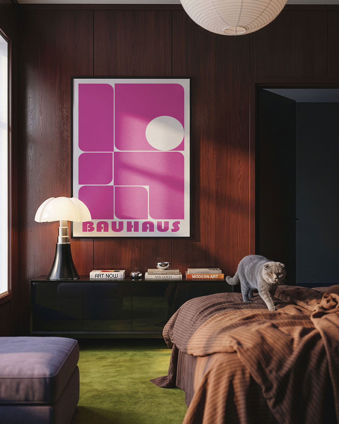 Vorm en kleur – geometrische Bauhaus poster in staand formaat