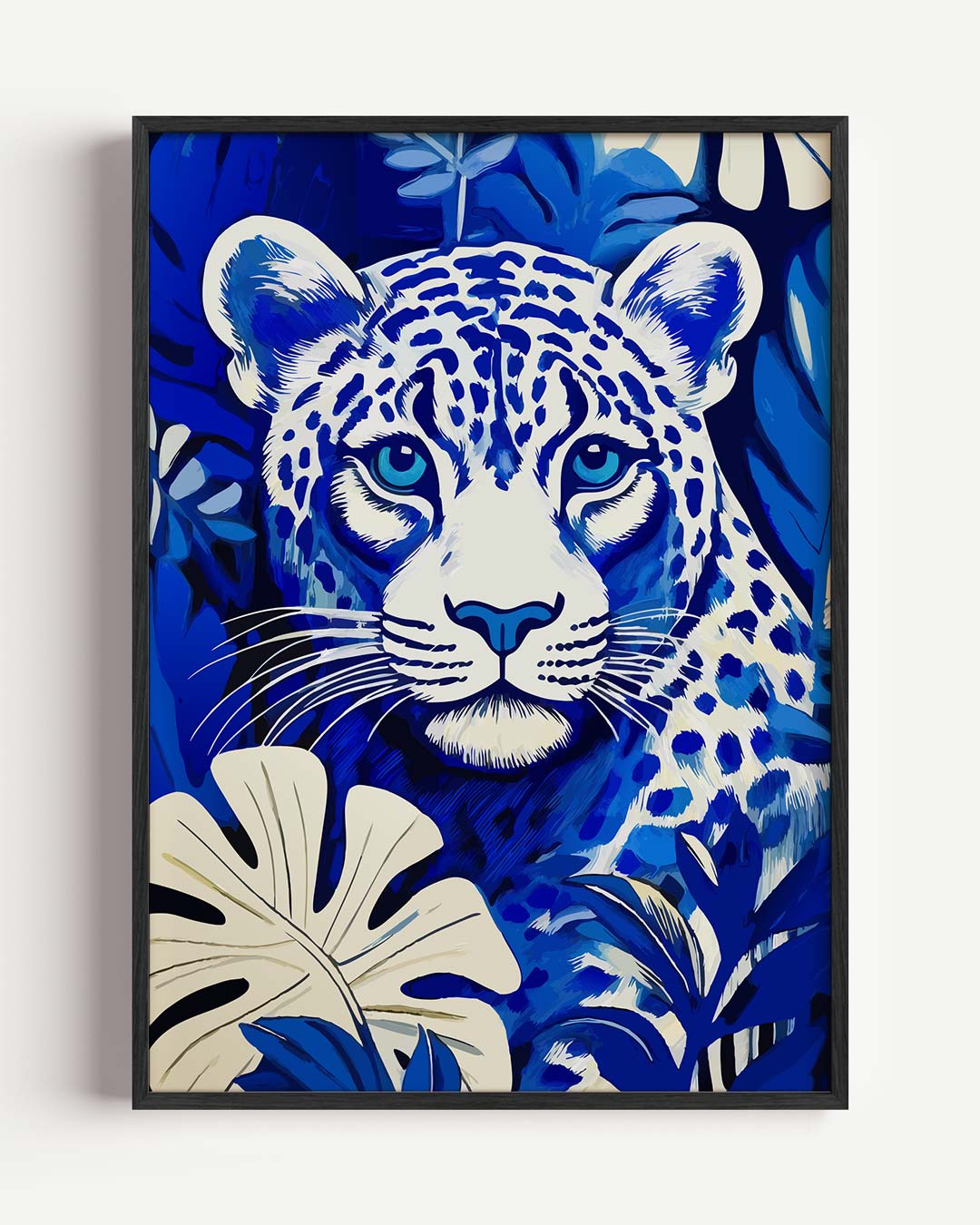 Jungle Leopard Power – dieren portret poster als wanddecoratie