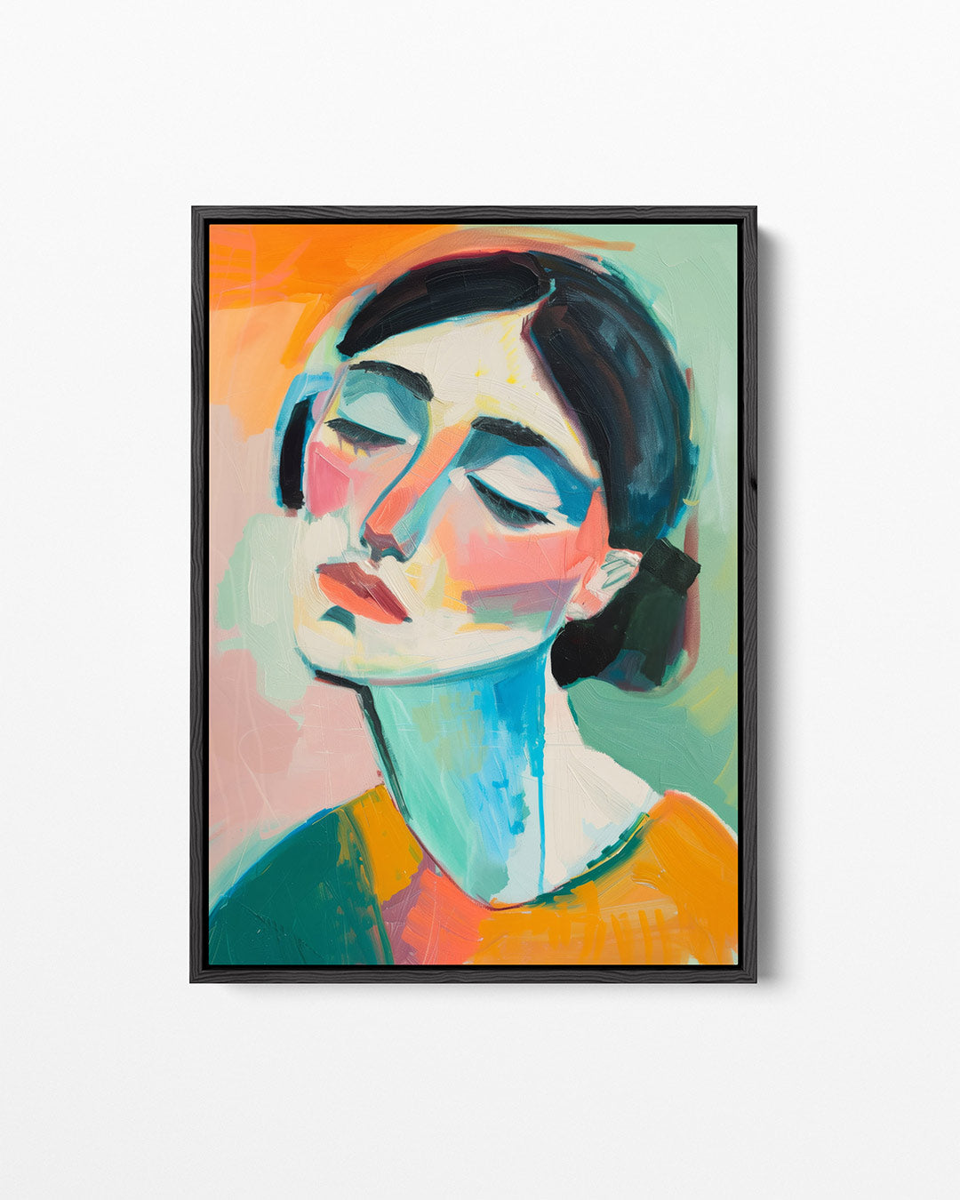 Portretstudie – Lijnen – staand wanddecoratie kunstwerk