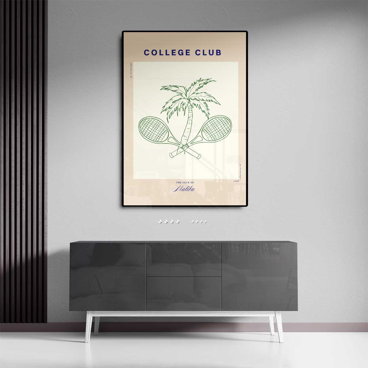 College Club Print – dibond kunstwerk als wanddecoratie