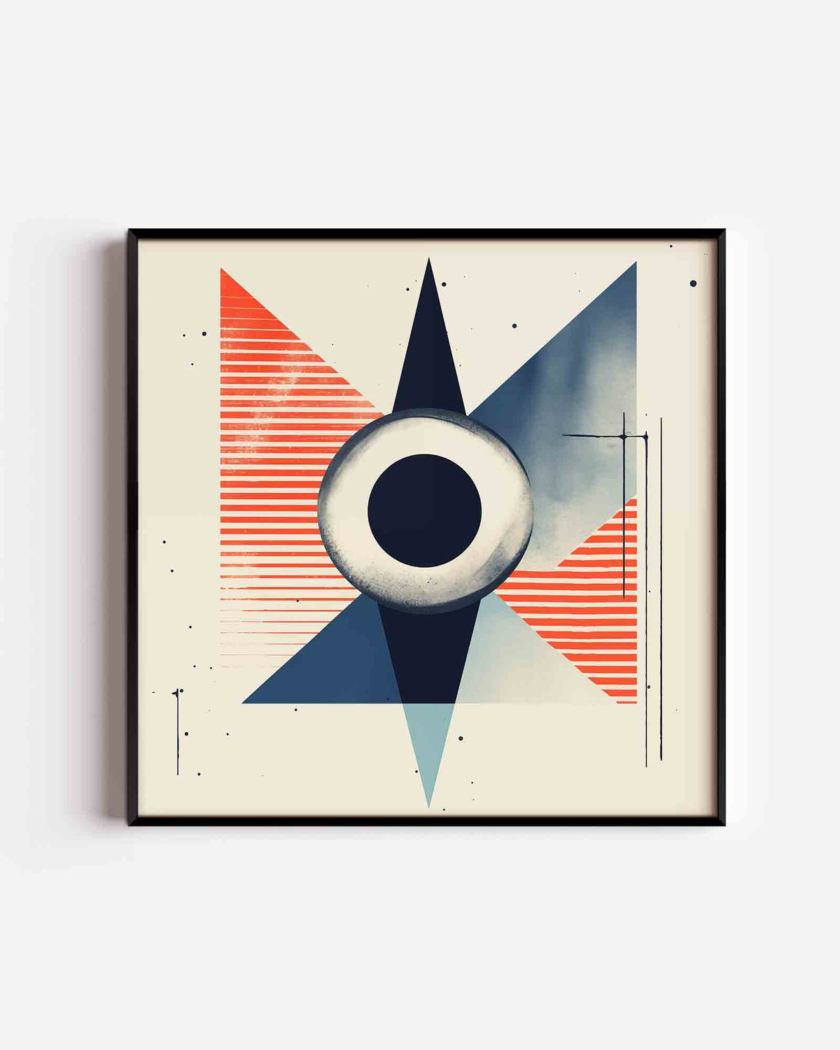 Abstracte vormen – keuken vierkante poster als wanddecoratie
